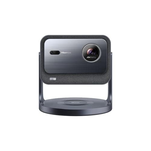 Hisense C2 4K UHD Triple Color RGB Laser Portable Mini Projector, 65”~300", 2000 ANSI Lumens, 110% BT.2020 Wide Color Gamut, Dolby Vision, Sound by JBL, Netflix, WIFI 6E