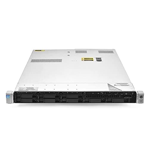 HP ProLiant DL360p Gen8 1U RackMount 64-bit Server with 2×6-Core E5-2640 Xeon 2.5GHz CPUs + 64GB PC3-10600R RAM + 8×300GB 10K SAS SFF HDD, P420i RAID, 4×GigaBit NIC, 2×Power Supplies, NO OS (Renewed)