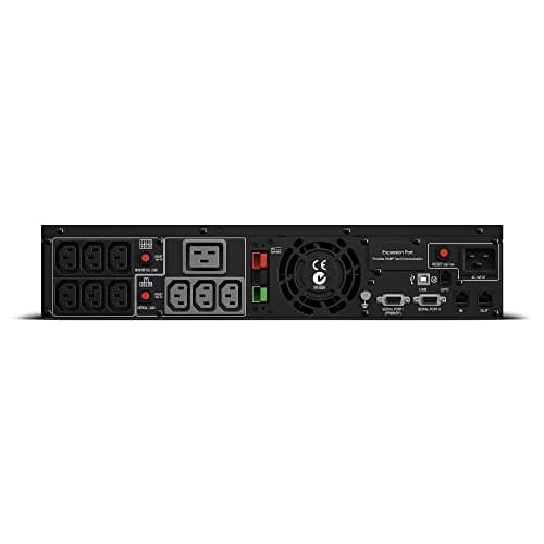 CyberPower PR2200ELCDRTXL2U High-Voltage Smart App Sinewave UPS System, 2200VA/1650W, 10 Outlets, AVR, 2U Rack/Tower