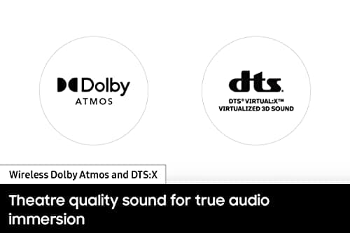 SAMSUNG HW-S800B/ZA 3.2.1ch Soundbar w/ Wireless Dolby Atmos DTS Virtual:X, Ultra Slim Design, Q Symphony, SpaceFit Sound, Airplay 2, Game Pro Mode, Alexa Built-In, 2022, Black