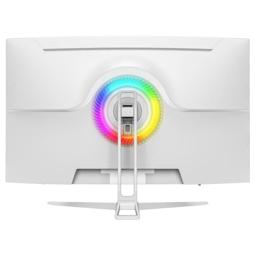 CRUA 32" White Curved Monitor, 4K UHD(3840*2160P) 1500R VA Screen, 75Hz Computer Monitor Supports AMD Freesync, 120% sRGB, Built-in speakers, Blue Light Filter,Wall Mountable Installs(HDMI 2.0/DP 1.4)