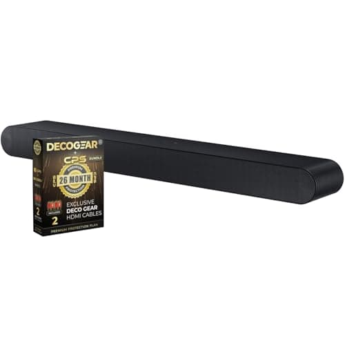 SAMSUNG HW-S60D S-Series 5.0ch. Wireless Dolby Atmos Soundbar w/Q-Symphony (2024) Bundle with Deco Gear 4K HDMI 2.0 Cable x2 & CPS Exclusive 26 Month Protection Pack Bundle (BEACH-CPS-26500)