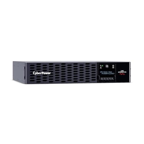 CyberPower PR3000RTXL2UACN Smart App Sinewave UPS System, 3000VA/3000W, 9 Outlets, 2U Rack/Tower, RMCARD205 Pre-Installed, EBM Option, Built-in Cloud