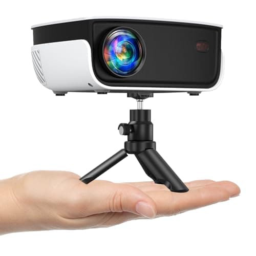 Outdoor Projector, Mini Projector for Home Theater, 1080P and 240" Supported Movie Projector 7500 L Portable Home Video Projector Compatible with Smartphone/TV Stick/PS4/PC/Laptop