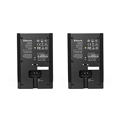 Klipsch Cinema 600 Sound Bar Sound Wall Mount Speakers, Black Surround 3 Surround Speaker, Black