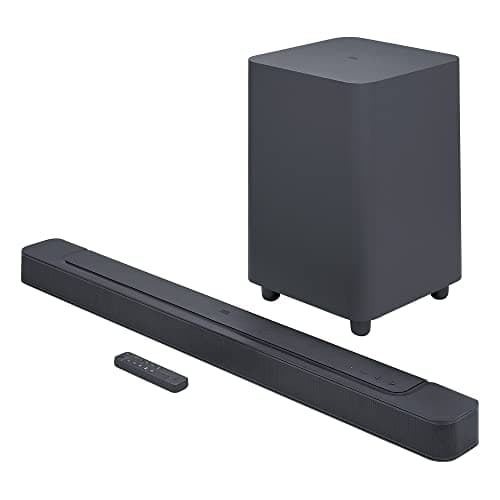 JBL BAR 500 PRO 5.1 Soundbar Bundle with 10 in. Wireless Subwoofer and 2m 8K Ultra High Speed HDMI Cable