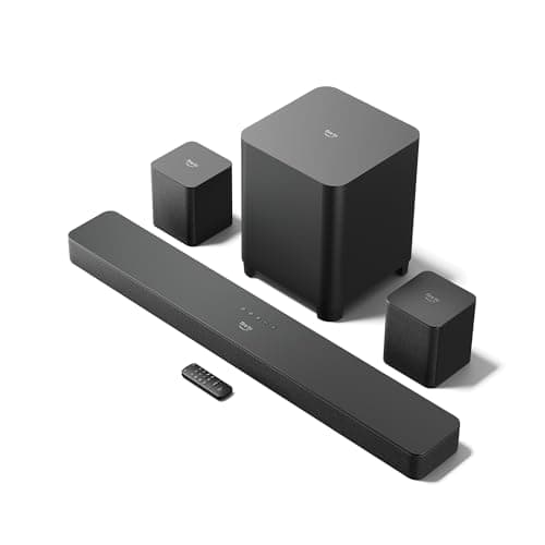 Amazon Fire TV Soundbar Plus with subwoofer and surround sound speakers (newest model), 5.1 channel, Dolby Atmos, clear dialogue