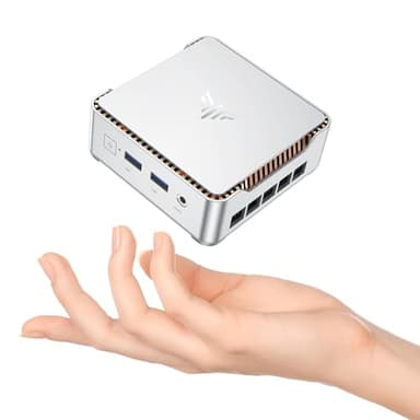 KAMRUI E2 Mini PC 11 Pro, 12th Gen Alder Lake N97(up to 3.6GHz) Micro PC (Beat N150/N100/N95), 16GB RAM 512GB M.2 SSD, Desktop Computers 4K Dual Display/USB3.2/WiFi/BT/LAN Small Computer