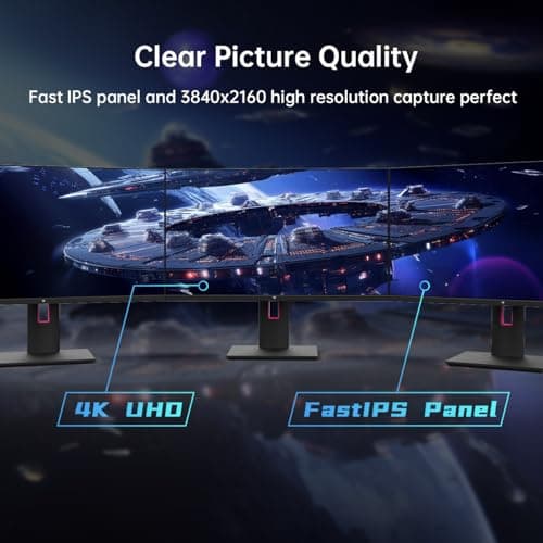 KTC 27 Inch 4K Gaming Monitor, UHD 160Hz/144Hz 1ms Fast IPS Monitor, Freesync/G-Sync, HDR400, 132% sRGB, HDMI DisplayPort, VESA, Tilt/Height/Pivot Adjustable, H27P22S