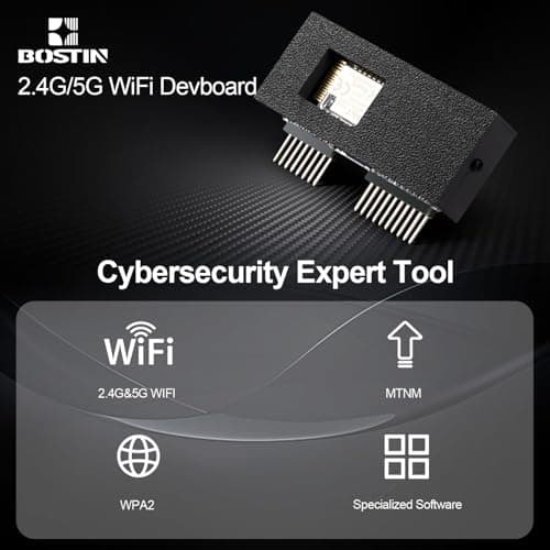 BOSTIN 2.4G&5G WiFi Deauth Devboard,Dual-Band WiFi Security Testing for Flipper Zero