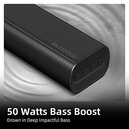 Sound Bars for TV 16-inch, Cinematic TV Sound Bar with Impactful Bass, Bluetooth Soundbar for TV with Remote Control, Wall Mountable TV Speakers Sound Bar Work with Traditional or Smart TV
