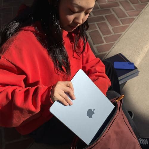 Apple 2025 MacBook Air 13-inch Laptop with M4 chip: Built for Apple Intelligence, 13.6-inch Liquid Retina Display, 16GB Unified Memory, 256GB SSD Storage, 12MP Center Stage Camera, Touch ID; Midnight