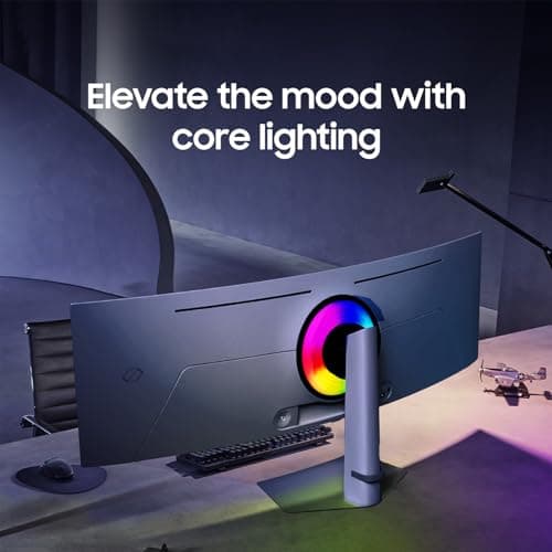 Samsung 49" Odyssey OLED (G93SC) Series Curved Gaming Monitor w QD-OLED, 240Hz, 0.03ms, Dual QHD,DisplayHDR True Black 400,AMD FreeSync Premium Pro,Height Adjustable Stand,3 Yr Warranty,LS49CG932SNXZA