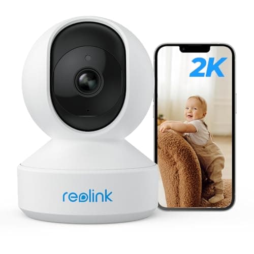REOLINK 2K Indoor Security Camera E1, Plug-in 2.4G Wireless WiFi for Baby/Pet Monitor with Phone app, 360 Degree Dog Camera with Person/Pet Detection, Night Vision, 2-Way Talk, Local Storage