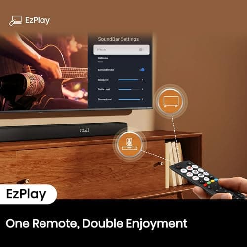 Hisense 5.1 Ch 510W Soundbar with Wireless Subwoofer and 2 Rear Surround Speakers, Dolby Digital Plus and DTX Virtual:X, HDMI eARC, Bluetooth - R651 (Renewed)