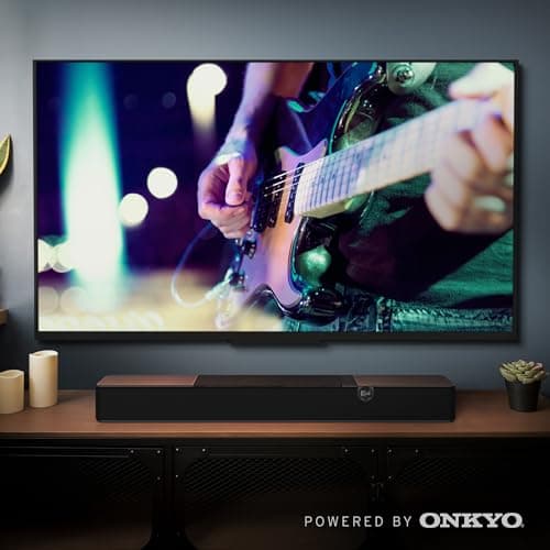 Klipsch Flexus Sound System: CORE 100 2.1 Channel Sound Bar, 10" SUB 100 Subwoofer and SURR 100 Surround Sound Speakers, Powered by Onkyo with Bluetooth, Dolby Atmos and Custom Tuned Bass - Black