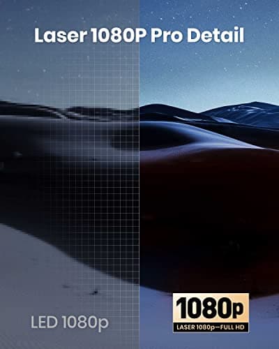 NEBULA by Anker Cosmos Laser 1080P Projector, 4K Support, Outdoor Projector, Android TV 10.0 with 7000+Apps, Auto Focus, Auto Keystone Correction, Screen Fit, Home Theater, Movie Projector for Parties