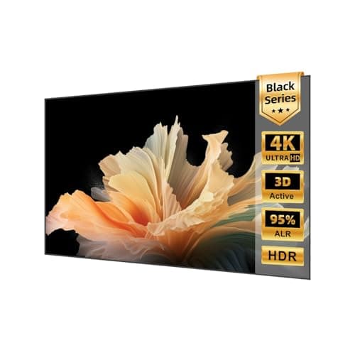 NothingProjector Projector Screen, 120 inch, Ambient Ceiling Light Rejecting ALR, 4K Ultra HD Fixed Frame 16:9, On Wall Mount Projection Screen for Ultra Short Throw Projectors, Black Series