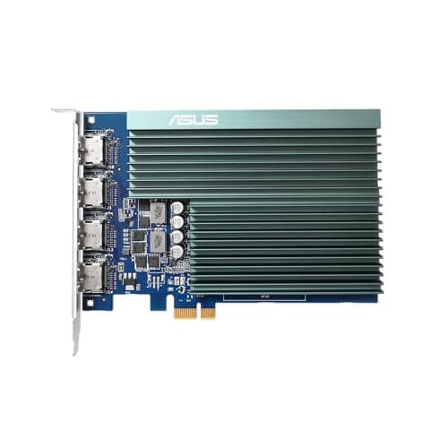 ASUS NVIDIA GeForce GT 730 Graphics Card (PCIe 2.0, 2GB GDDR5 Memory, 4X HDMI Ports, Single-Slot Design, Passive Cooling)