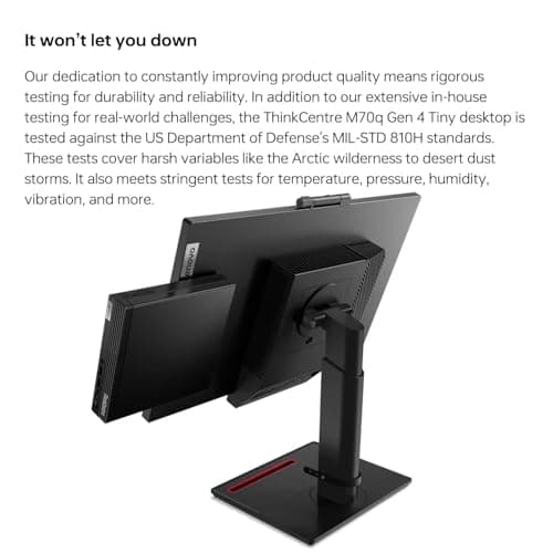 Lenovo ThinkCentre M70q Gen 4 MFF Tiny 1L Mini Business Desktop Computer, 13th Gen Intel 10-Core i5-13400T (Beat i7-12700T), 32GB DDR4 RAM, 1TB PCIe SSD, WiFi 6, RJ45, HDMI, Windows 11 Pro, AZ-XUT