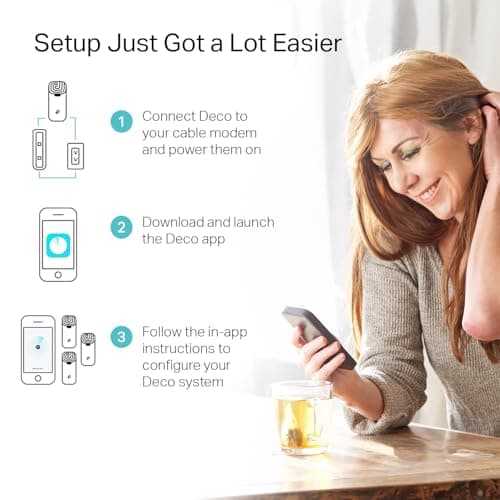 TP-Link Deco S4 Whole Home Mesh WiFi System - Up to 3,800 Sq.ft. Coverage, AC1900 WiFi Router and Extender Replacement, Parental Controls, Deco S4(2-Pack)