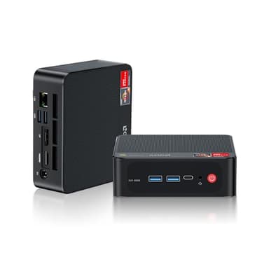 Beelink SER5 Mini PC, AMD Ryzen 5 5500U(6C/12T, up to 4.0GHz), 16GB DDR4 500GB NVMe SSD, SER5 Mini Computer Support 4K Triple Display, 2.5G LAN, HDMI+DP, Type-C