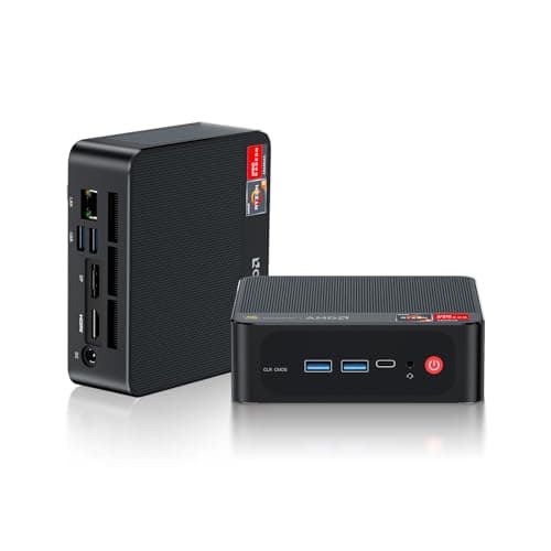 Beelink SER5 Mini PC, AMD Ryzen 5 5500U(6C/12T, up to 4.0GHz), 16GB DDR4 500GB NVMe SSD, SER5 Mini Computer Support 4K Triple Display, 2.5G LAN, HDMI+DP, Type-C