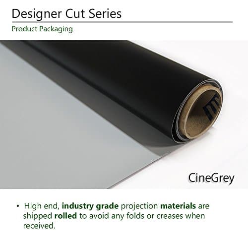 Elite Screens Designer Cut, 135-inch 16:9, Blackout DIY High Contrast Grey Projector Screen Material, ZRM-135H-CINEGREY