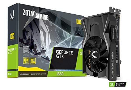 ZOTAC Gaming GeForce GTX 1650 OC 4GB GDDR5 128-Bit Gaming Graphics Card, Super Compact, ZT-T16500F-10L