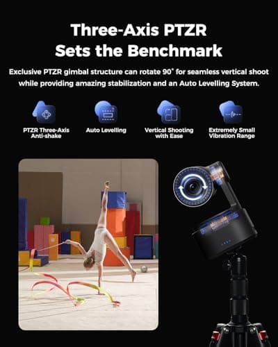 OBSBOT Tail 2 PTZR NDI Camera 4K@60FPS, Pro AI Tracking, 1/1.5" CMOS, 50MP, 5X Optical Zoom, 12X Hybrid Zoom, SDI/HDMI/IP/USB 3.0 Output, Live Streaming for Education, Conference, Worship, Live Events
