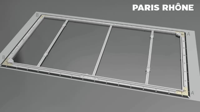 Projector Screen, Paris Rhône 100” 4K Ultra HD 16:9 Ambient Light Rejecting Fixed Frame ALR Projector Screen, Ceiling Light Rejecting Projection Screen for Ultra-Short Throw Projectors