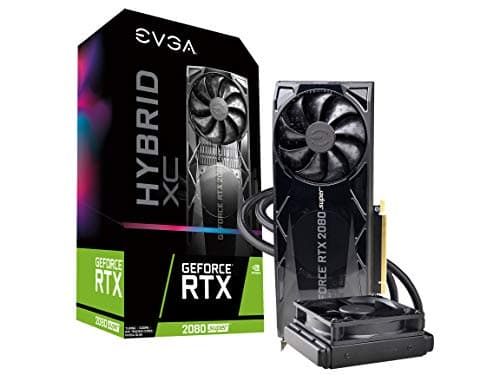EVGA GeForce RTX 2080 Super XC Hybrid Gaming, 08G-P4-3188-KR, 8GB GDDR6, RGB LED Logo, Metal Backplate