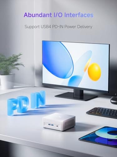 MINISFORUM UM870 Slim Mini PC AMD Ryzen 7 8745H(8C/16T), Mini Desktop Computer 32GB DDR5 RAM 1TB SSD, USB4/HDMI/DP 8K@60Hz Output, 2.5G LAN Port, 4xUSB Ports, WiFi 6E, BT5.3, AMD Radeon 780M Graphics