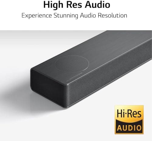 LG S80QR 5.1.3ch Sound bar with 4ch Rear Speakers, Center Up-Firing, Dolby Atmos DTS:X, Works with Airplay2, Spotify HiFi, Alexa, High-Res Audio, Synergy TV, Meridian