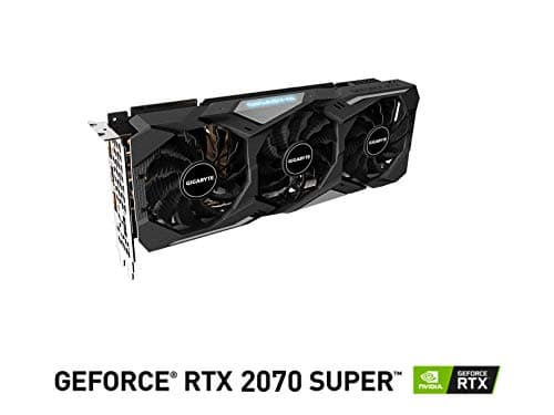 Gigabyte GV-N207SGAMING OC-8GD GeForce RTX 2070 Super Gaming OC 8G Graphics Card, 3X Windforce Fans, 8GB 256-Bit GDDR6, Video Card