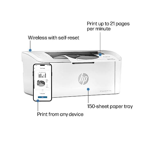 HP LaserJet M110w Wireless Black & White Printer, Print, Fast speeds, Easy setup, Mobile printing, Best for small teams