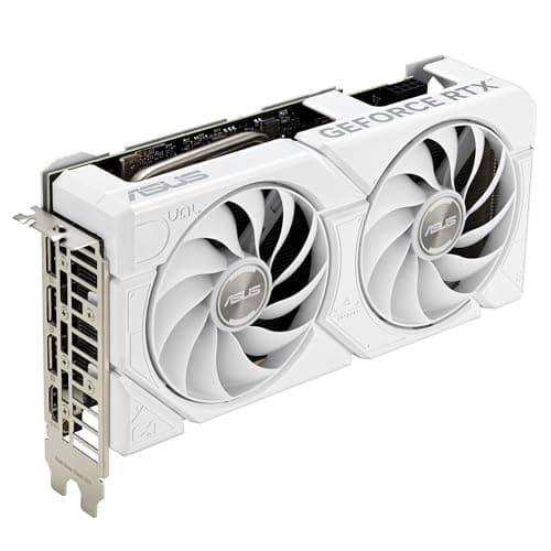 ASUS Dual GeForce RTX 4060 EVO White OC Edition 8GB GDDR6 Gaming Graphics Card White (Nvidia GeForce RTX4060 DLSS3, 246 AI Tops, PCIe 4.0, 1x HDMI 2.1a, 3X DisplayPort 1.4a,