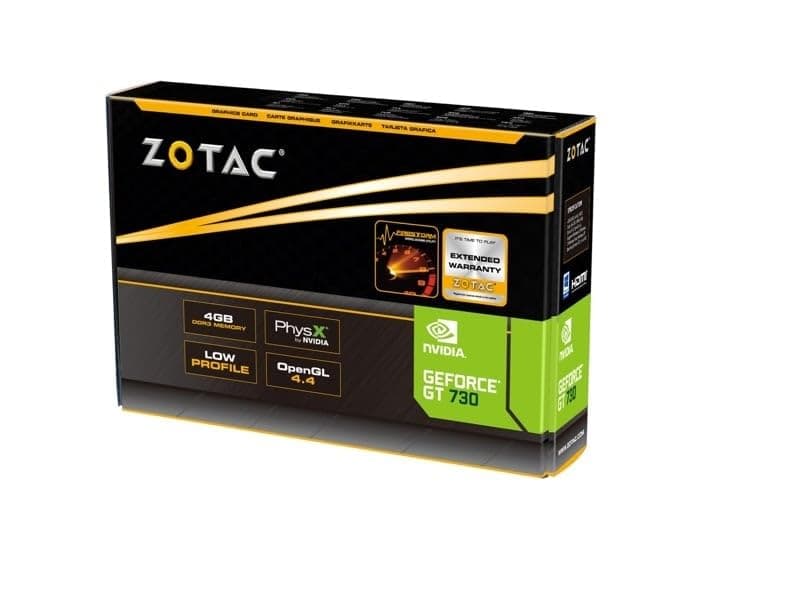 ZOTAC GeForce GT 730 Zone Edition 4GB DDR3 PCI Express 2.0 x16 (x8 lanes) Graphics Card (ZT-71115-20L)