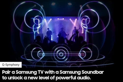 SAMSUNG 5.1 Channel Sound Bar with Wireless Subwoofer Q-Symphony & Dolby Atmos Audio - HW-Q65C/ZA (Renewed)