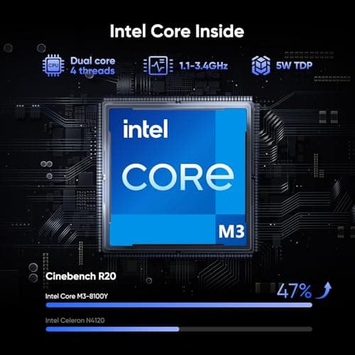 14.1" Laptop 16GB RAM 512GB SSD, QHD (2160x1440) Display, Intel Core m3 8100Y (Beat Intel i3-5005u), Windows 11 Pro Notebook Computer with HDMI, Type C, Long Battery Life, MS Office 2024 - Gray