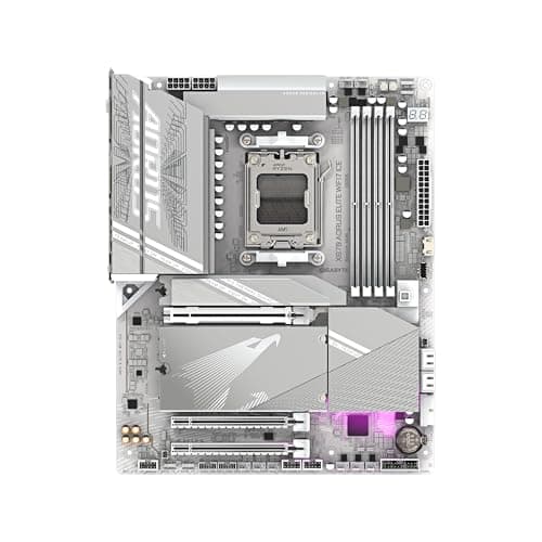 GIGABYTE X870 AORUS Elite WIFI7 ICE AMD AM5 LGA 1718 Motherboard, ATX, DDR5, 4X M.2, PCIe 5.0, USB4, WIFI7, 2.5GbE LAN, EZ-Latch, 5-Year Warranty