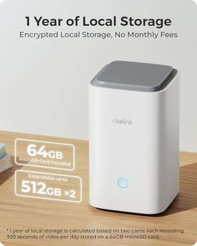 REOLINK 4K Solar Security Cameras Wireless Outdoor System, Color Night Vision, 360° Pan Tilt Auto-Tracking, 2.4/5 GHz Wi-Fi 6, Encrypted Local Storage, No Subscription, Home Hub with 2X Argus PT Ultra