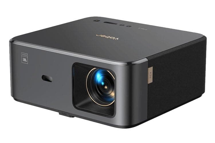 Projector 4K with Google TV, YABER K2s 1000 ANSI WiFi 6 Bluetooth Projector, Sound by JBL, Dolby Audio, Auto Focus & Keystone,Native 1080P 4K Supported Outdoor Movie Projector with Netflix 7000+ Apps