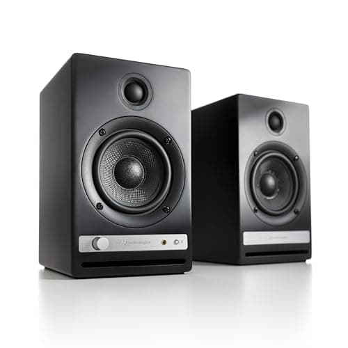 Audioengine HD4 24 Bit Bluetooth Bookshelf Speakers - TVs, Desktops, Stereos, Music, Movies and Gaming - Bluetooth aptX Adaptive 5.3