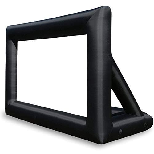 KHOMO GEAR 20 ft Outdoor Projector Screen - Supports Front and Rear Projection - Includes Inflation Fan, Tie-Downs and Storage Bag - Inflatable Projector Screen