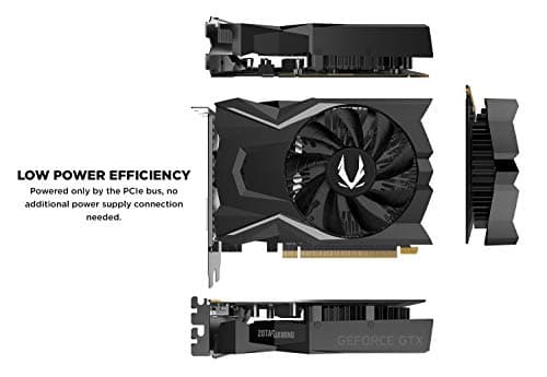 ZOTAC Gaming GeForce GTX 1650 OC 4GB GDDR5 128-Bit Gaming Graphics Card, Super Compact, ZT-T16500F-10L