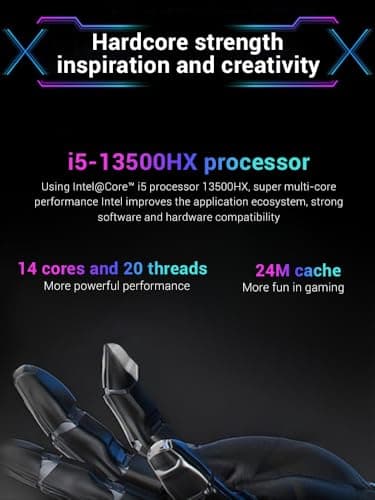 FIREBAT Laptop Gaming RTX 5060 GDDR7 GPU, 16" 2560x1600 2.5K 180Hz QHD 500nits 100%sRGB, Core 13500HX CPU, 1TB PCIe Gen4 SSD, 16GB DDR5 RAM, Metal Case Gaming & Entertainment Notebook Laptop Gamer PC