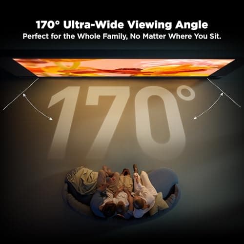 NothingProjector Projector Screen, 120 inch, Ambient Ceiling Light Rejecting ALR, 4K Ultra HD Fixed Frame 16:9, On Wall Mount Projection Screen for Ultra Short Throw Projectors, Black Series
