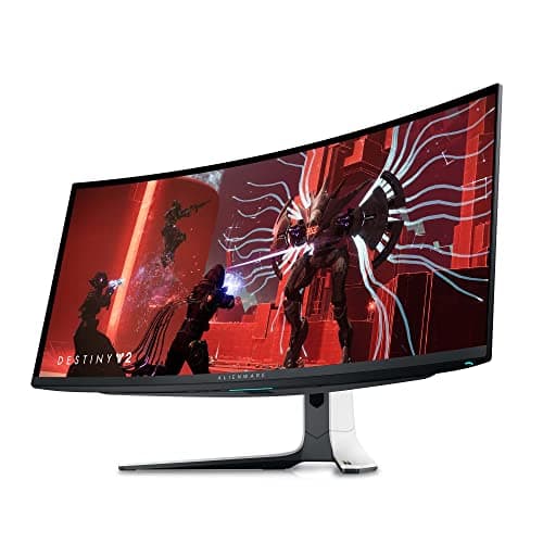 Alienware AW3423DW 34.18-inch Quantom Dot-OLED Curved Gaming Monitor, 3440x1440 Pixels at 175Hz, Lunar Light (Renewed)