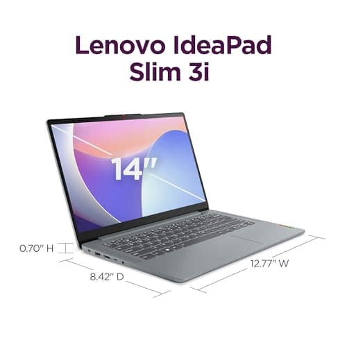 Lenovo IdeaPad Slim 3i - 2024 - Lightweight Laptop - Rapid Charge Boost - 14" FHD IPS Display - 16GB Memory - 512GB SSD Storage - Intel® Core™ i7-13620H - Windows 11 HomeArctic Grey